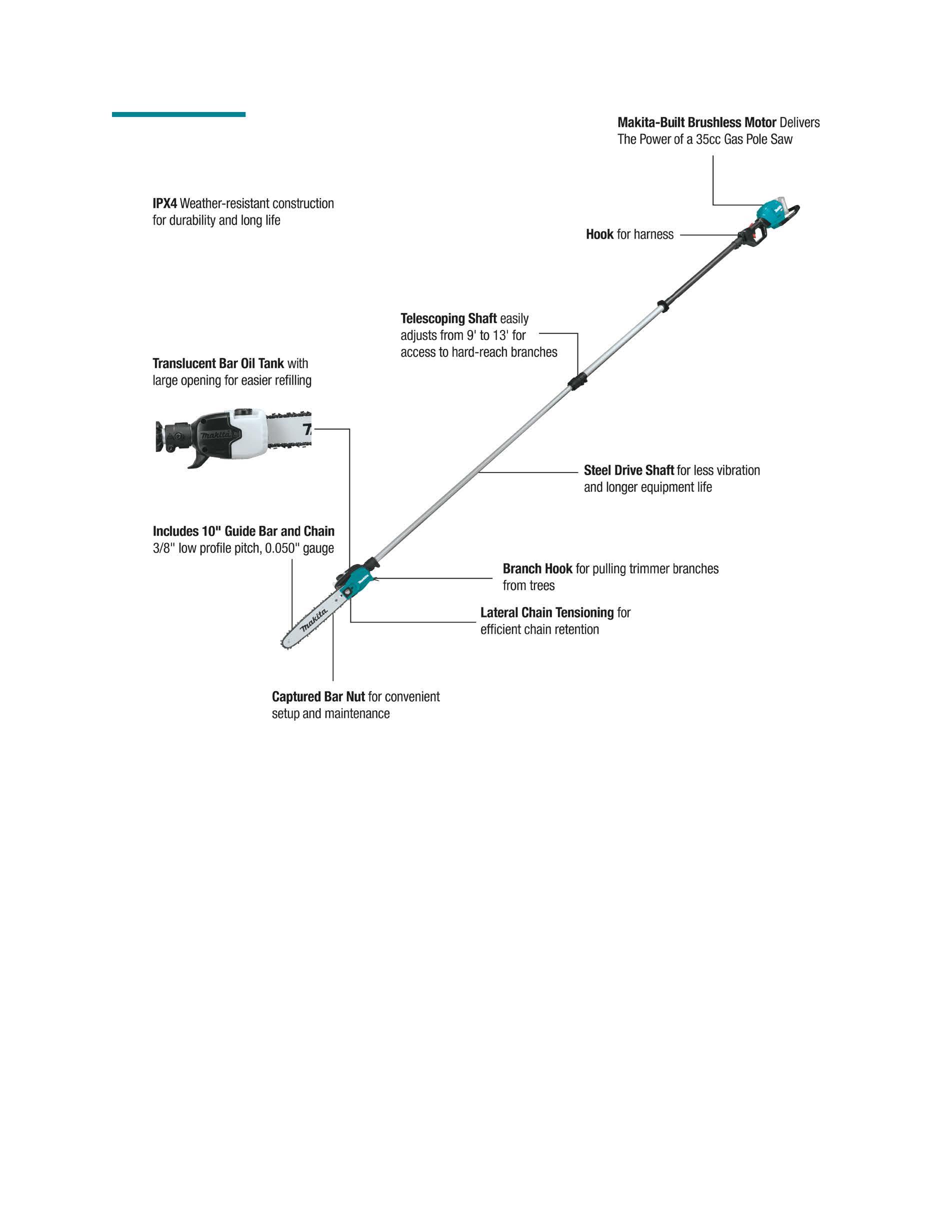 Rental store for 40v 10  TELESCOPING POLE SAW to 13 feet in Santa Clara CA